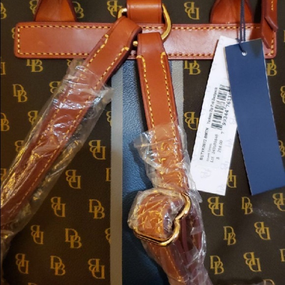 Dooney & Bourke Yankees Zip Pod Backpack Brown MSRP $288.00 Brand New main image 6